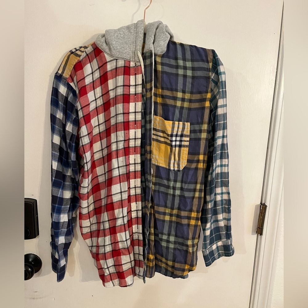 American Eagle Patchwork Flannel